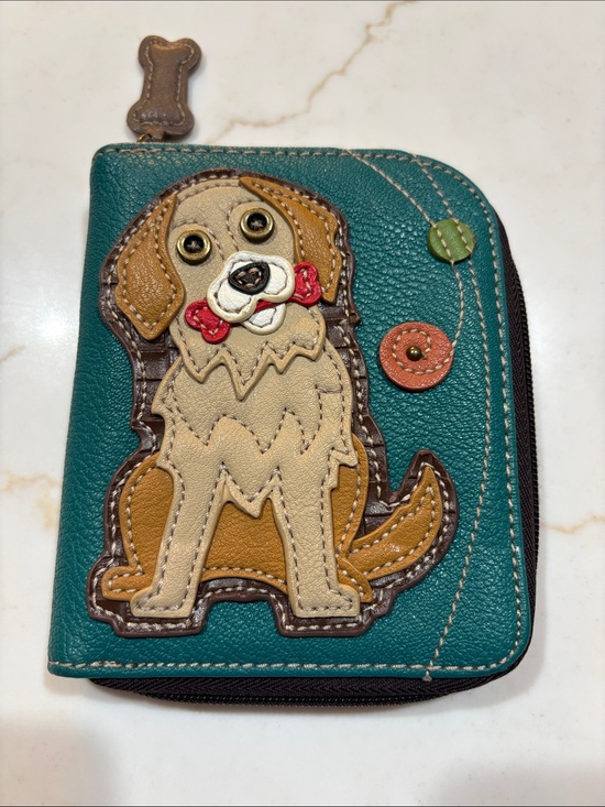 Chala Handbags - Chala Pal Golden Retriever Zip-Around Wallet